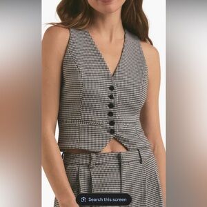 Favorite Daughter houndstooth crop Vest